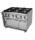 COCINA INDUSTRIAL A GAS GAMA 750 6 FUEGOS CON HORNO