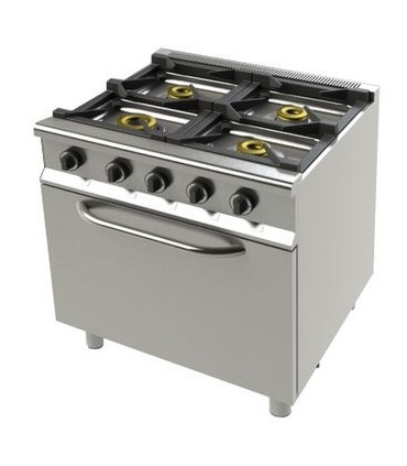 COCINA A GAS FONDO 700 4 FUEGOS CON HORNO
