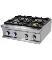 COCINA INDUSTRIAL A GAS GAMA 900 4 FUEGOS SOBREMESA CG-940/M