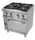 COCINA INDUSTRIAL A GAS GAMA 900 4 FUEGOS CON HORNO