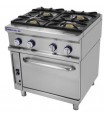 COCINA INDUSTRIAL A GAS GAMA 900 4 FUEGOS CON HORNO CG-941