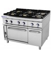 COCINA INDUSTRIAL A GAS GAMA 900 6 FUEGOS CON HORNO CG-961