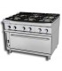 COCINA INDUSTRIAL A GAS GAMA 900 6 FUEGOS CON HORNO XL