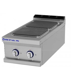 COCINA INDUSTRIAL ELÉCTRICA GAMA 900 2 PLACAS SOBREMESA