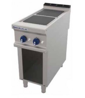 COCINA INDUSTRIAL ELÉCTRICA GAMA 900 2 PLACAS CON SOPORTE