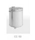 CUBO ACERO INOX SIN PEDAL 50 LITROS