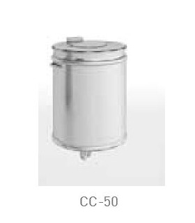 CUBO ACERO INOX SIN PEDAL 50 LITROS