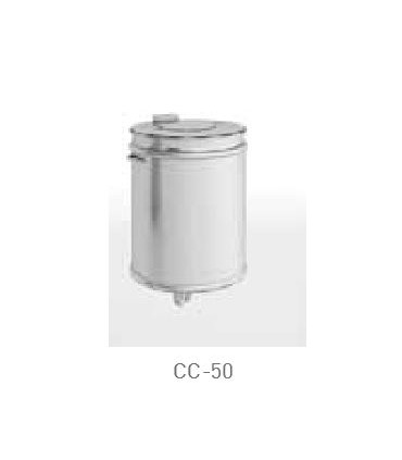 CUBO ACERO INOX SIN PEDAL 50 LITROS