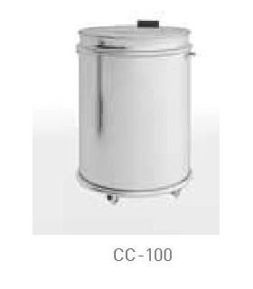 CUBO ACERO INOX SIN PEDAL 100 LITROS