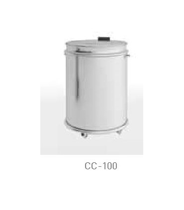 CUBO ACERO INOX SIN PEDAL 100 LITROS