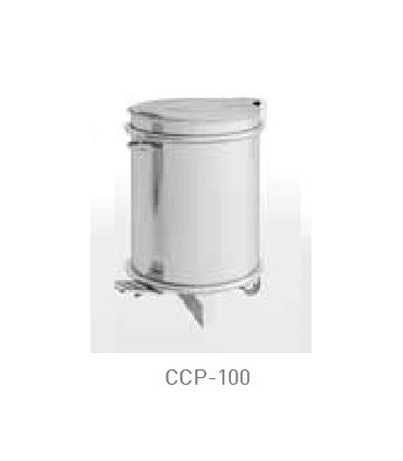 CUBO ACERO INOX CON PEDAL 100 LITROS