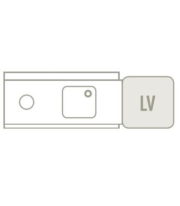 MESAS DE PRELAVADO SIN ESTANTE Y DESBARAZADO LADO IZQUIERDO 1600X750