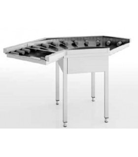 MESA DE RODILLOS CURVA 90º