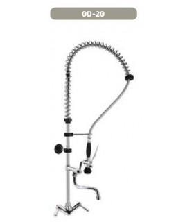 GRIFO DUCHA DOS AGUAS CON GRIFO AUXILIAR Y MANETAS