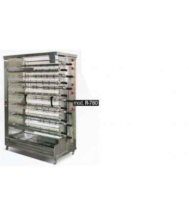 ASADOR DE POLLOS A GAS DOBLE ESPADA 13 ESPADAS