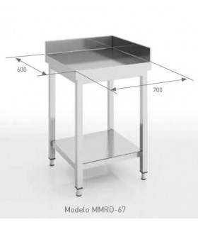 MESAS EN ÁNGULO PARA RINCÓN 700X600