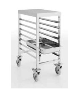 CARRO BAJO GASTRONORM  7 GN 1/1
