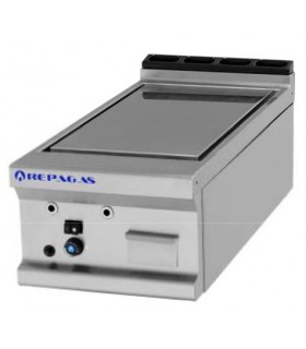 FRY-TOP A GAS GAMA 750 ANCHO 400 SOBREMESA PLACA DE CROMO DURO