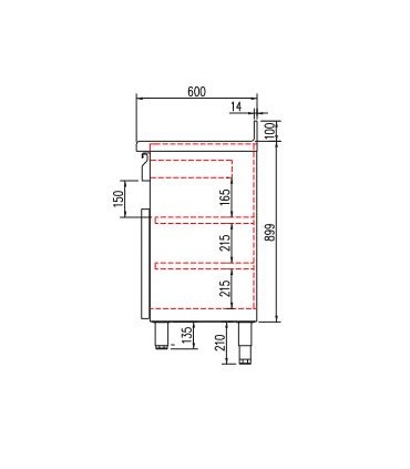 MUEBLE CAFETERO 2 ESTANTES 2000