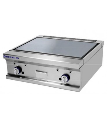 FRY-TOP A GAS GAMA 750 ANCHO 800 PLACA DE CROMO DURO SOBREMESA