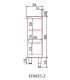 MUEBLE ESTANTERÍA 1500 FONDO 35 2 ESTANTES