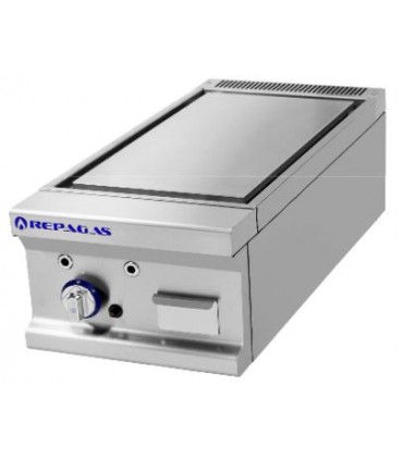 FRY-TOP A GAS GAMA 900 ANCHO 400 SOBREMESA