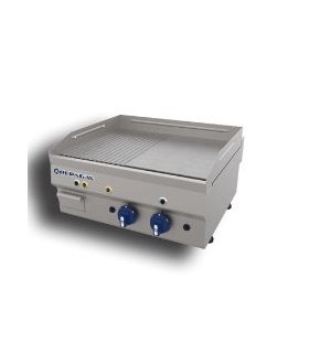PLANCHA A GAS GAMA 550 ANCHO 600 PLACA LISA/RANURADA