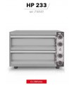 HORNO PIZZA SUPERFICIE COCCIÓN 405X360 DOBLE