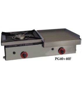 PLANCHAS A GAS ACERO LAMINADO CON FOGÓN 80