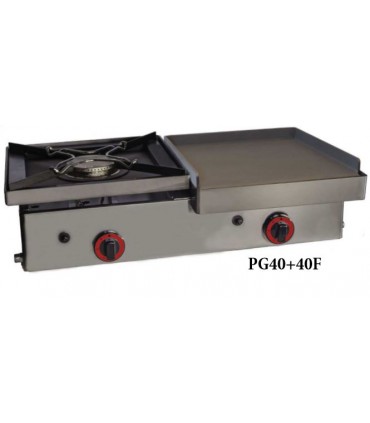 PLANCHAS A GAS ACERO LAMINADO CON FOGÓN 80