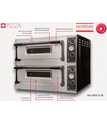 HORNO PIZZA BASIC XL 66L