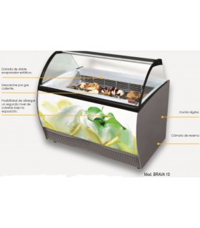 VITRINA DE HELADOS 13+13 CUBETAS