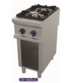 COCINA INDUSTRIAL A GAS GAMA 750 2 FUEGOS CON BASTIDOR CG-720/S