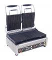 PLANCHA GRILL DE CONTACTO DOBLE ANCHO 475 ESTRIADA + ESTRIADA