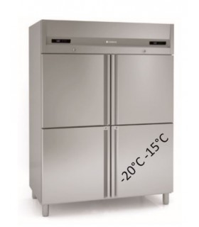 ARMARIO  DOBLE CUERPO CON DEPARTAMENTO CONGELACIÓN 4 PUERTAS