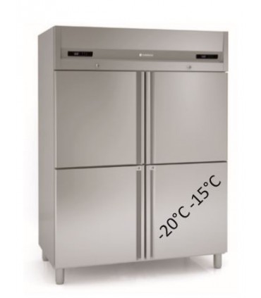 ARMARIO  DOBLE CUERPO CON DEPARTAMENTO CONGELACIÓN 4 PUERTAS