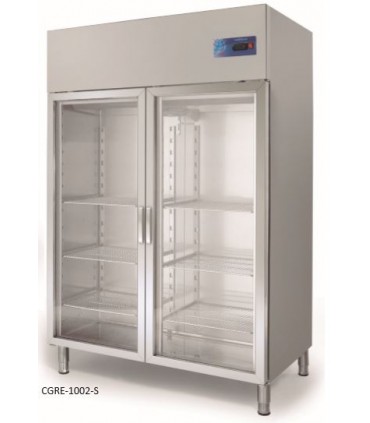 ARMARIOS 2 CUERPOS GN 2/1 REFRIGERACIÓN PUERTA CRISTAL S-LINE