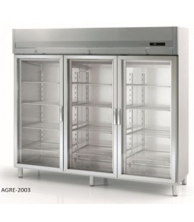 ARMARIOS 3 CUERPOS GN 2/1 REFRIGERACIÓN PUERTA CRISTAL