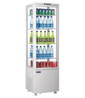 VITRINA EXPO  4 CARAS 235 LITROS COLOR BLANCO