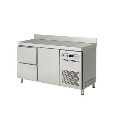 MESA REFRIGERADA GASTRONORM 1 PUERTA 2 CAJONES