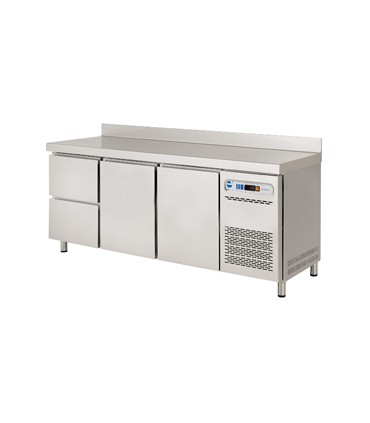 MESA REFRIGERADA GASTRONORM 2 PUERTAS 2 CAJONES