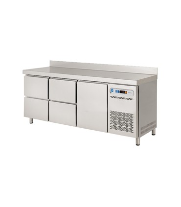 MESA REFRIGERADA GASTRONORM 1 PUERTA 4 CAJONES