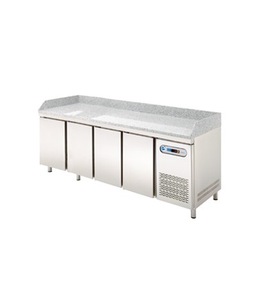 MESA PIZZA MARMOL 4 PUERTAS