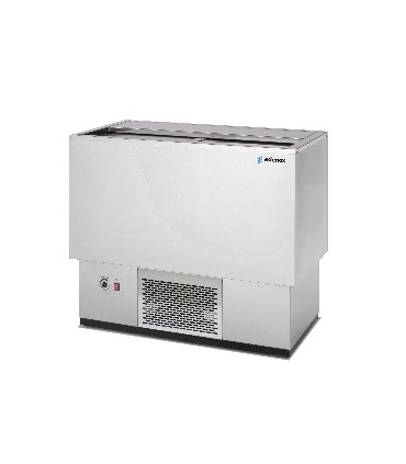 BOTELLERO FONDO PLANO ACERO INOX 2 PUERTAS