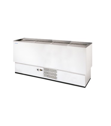 BOTELLERO FONDO PLANO ACERO INOX 4 PUERTAS