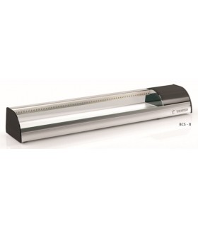 VITRINA SUSHI CRISTAL CURVO 4 BANDEJAS