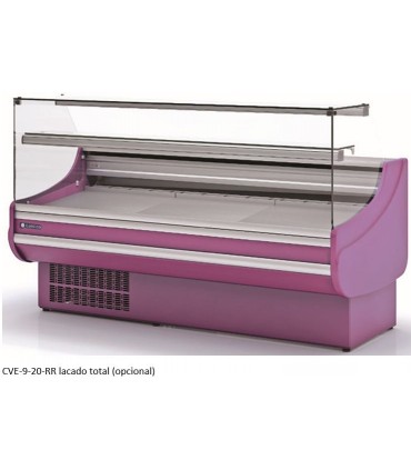 VITRINA EXPOSITORA MODULAR 1000 CON RESERVA FONDO 900 CRISTAL RECTO VERTICAL