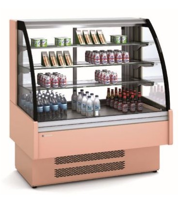 MURAL REFRIGERACIÓN SNACK AUTOSERVICIO PUERTA TRASERA CRISTAL CURVO 1600