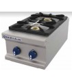 COCINA INDUSTRIAL A GAS GAMA 750 2 FUEGOS  SOBREMESA CG-720/M