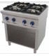 COCINA INDUSTRIAL A GAS GAMA 750 4 FUEGOS CON BASTIDOR